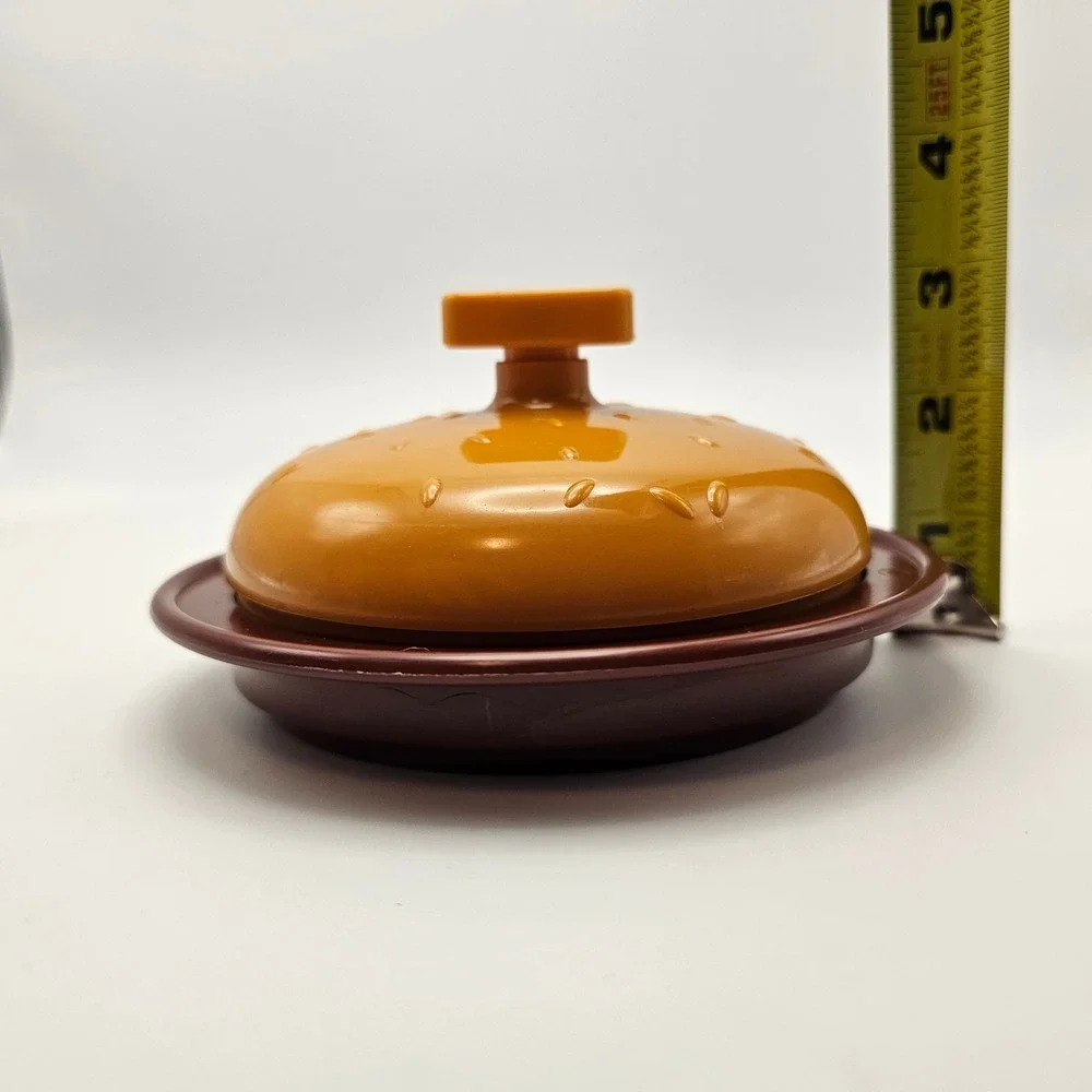 Charcoal Companion Burger Butter Dish Cover Lid Base 2005‎ Kitchenware